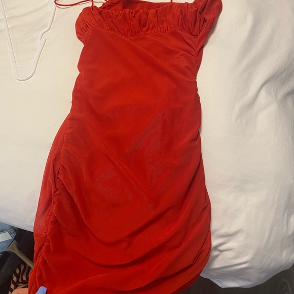 PRINCESS POLLY PENNEY RED MINI DRESS SIZE 6 - Picture 4 of 4